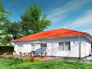 Massivhaus IL-3-102 von Elbe-Haus, Bungalow Außenansicht 1