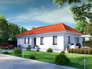 Massivhaus IL-3-104 von Elbe-Haus® Ost, Bungalow Außenansicht 2