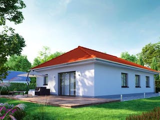 Massivhaus IL-3-104 von Elbe-Haus, Bungalow Außenansicht 3