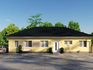 Massivhaus IL-3-112 von Elbe-Haus® Ost, Bungalow Außenansicht 4