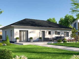 Massivhaus IL-3-112 von Elbe-Haus, Bungalow Außenansicht 2