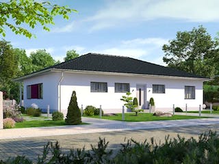 Massivhaus IL-3-122 von Elbe-Haus® Ost, Bungalow Außenansicht 1