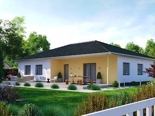 Massivhaus IL-3-122 von Elbe-Haus® Ost, Bungalow Außenansicht 3