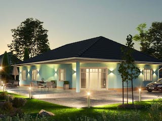 Massivhaus IL-3-132 von Elbe-Haus® Ost, Bungalow Außenansicht 1