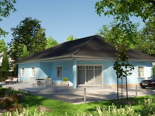 Massivhaus IL-3-132 von Elbe-Haus® Ost, Bungalow Außenansicht 2