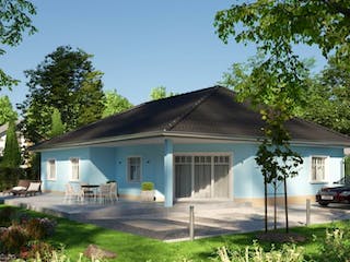 Massivhaus IL-3-132 von Elbe-Haus, Bungalow Außenansicht 2