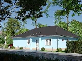 Massivhaus IL-3-132 von Elbe-Haus, Bungalow Außenansicht 3