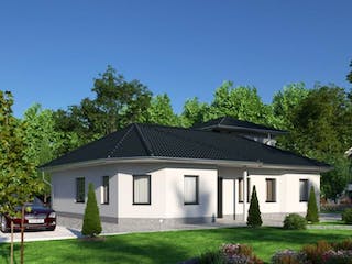 Massivhaus IL-3-164 von Elbe-Haus® Ost, Bungalow Außenansicht 2