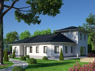 Massivhaus IL-3-164 von Elbe-Haus® Ost, Bungalow Außenansicht 1