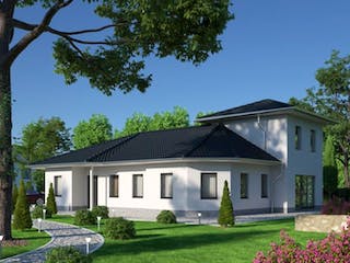 Massivhaus IL-3-164 von Elbe-Haus, Bungalow Außenansicht 1