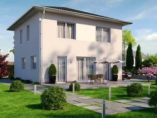 Massivhaus IL-6-119 von Elbe-Haus® Ost, Stadtvilla Außenansicht 1