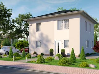 Massivhaus IL-6-119 von Elbe-Haus® Ost, Stadtvilla Außenansicht 3