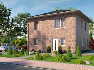 Massivhaus IL-6-119 von Elbe-Haus® Ost, Stadtvilla Außenansicht 2