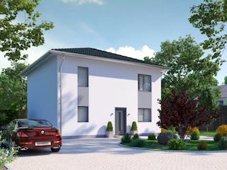 Massivhaus IL-6-139 von Elbe-Haus® Ost, Stadtvilla Außenansicht 3