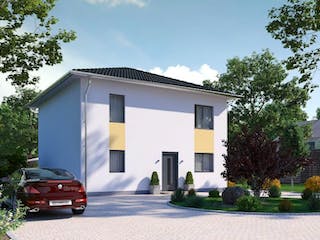 Massivhaus IL-6-139 von Elbe-Haus® Ost, Stadtvilla Außenansicht 1