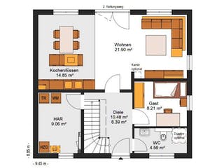 Massivhaus IL-6-139 von Elbe-Haus® Ost, Stadtvilla Grundriss 1