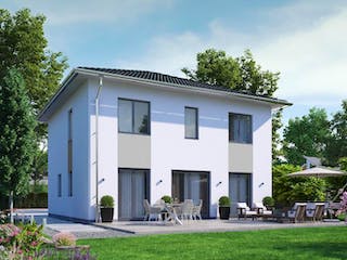 Massivhaus IL-6-139 von Elbe-Haus, Stadtvilla Außenansicht 2