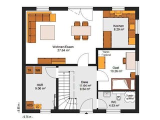 Massivhaus IL-6-143 von Elbe-Haus® Ost, Grundriss 1