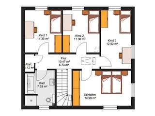 Massivhaus IL-6-143 von Elbe-Haus® Ost, Grundriss 2