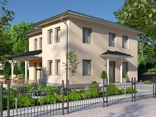 Massivhaus IL-6-154 von Elbe-Haus® Ost, Stadtvilla Außenansicht 2