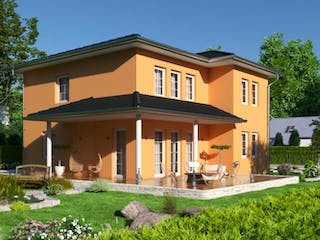 Massivhaus IL-6-154 von Elbe-Haus® Ost, Stadtvilla Außenansicht 4