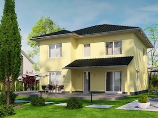 Massivhaus IL-6-155 von Elbe-Haus® Ost, Stadtvilla Außenansicht 1