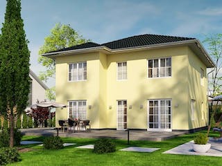 Massivhaus IL-6-155 von Elbe-Haus® Ost, Stadtvilla Außenansicht 2