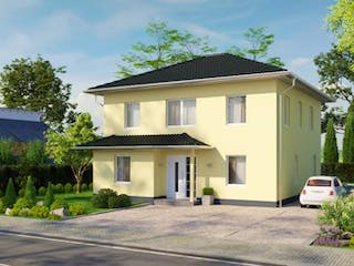 Massivhaus IL-6-155 von Elbe-Haus® Ost, Stadtvilla Außenansicht 3