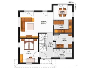 Massivhaus IL-6-155 von Elbe-Haus® Ost, Stadtvilla Grundriss 2