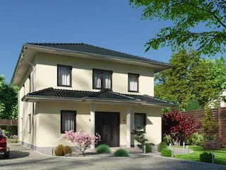 Massivhaus IL-6-158 von Elbe-Haus® Ost, Stadtvilla Außenansicht 2