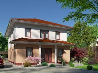 Massivhaus IL-6-158 von Elbe-Haus® Ost, Stadtvilla Außenansicht 4