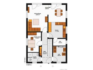 Massivhaus IL-6-158 von Elbe-Haus, Stadtvilla Grundriss 2