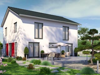 Massivhaus IL-6-168 von Elbe-Haus® Ost, Stadtvilla Außenansicht 3