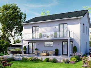 Massivhaus IL-6-168 von Elbe-Haus® Ost, Stadtvilla Außenansicht 2