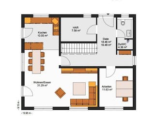 Massivhaus IL-6-168 von Elbe-Haus® Ost, Stadtvilla Grundriss 1