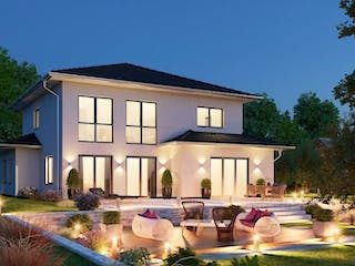 Massivhaus IL-6-196 von Elbe-Haus® Ost, Stadtvilla Außenansicht 3