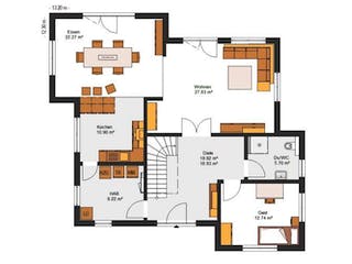 Massivhaus IL-6-196 von Elbe-Haus® Ost, Stadtvilla Grundriss 2