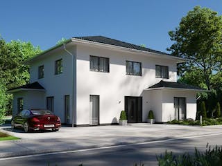 Massivhaus IL-6-196 von Elbe-Haus, Stadtvilla Außenansicht 2