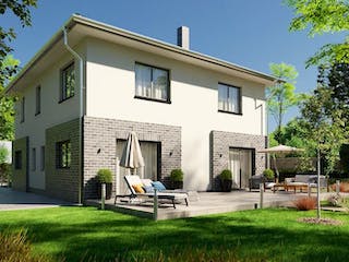 Massivhaus IL-6-206 von Elbe-Haus® Ost, Stadtvilla Außenansicht 3