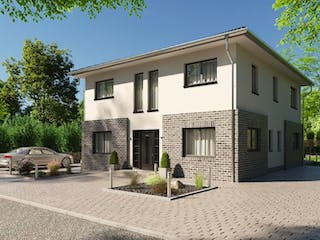 Massivhaus IL-6-206 von Elbe-Haus® Ost, Stadtvilla Außenansicht 1