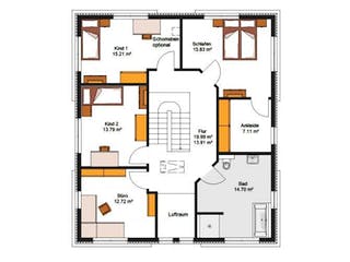 Massivhaus IL-6-206 von Elbe-Haus® Ost, Stadtvilla Grundriss 1