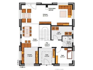 Massivhaus IL-6-206 von Elbe-Haus® Ost, Stadtvilla Grundriss 2