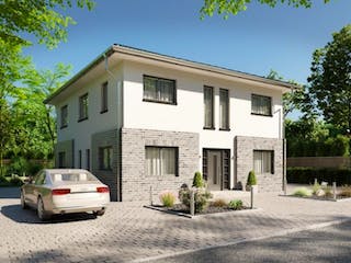 Massivhaus IL-6-206 von Elbe-Haus, Stadtvilla Außenansicht 4