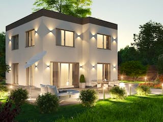 Massivhaus IL-7-115 von Elbe-Haus® Ost,  Außenansicht 2