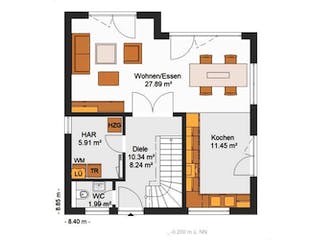Massivhaus IL-7-115 von Elbe-Haus® Ost,  Grundriss 1
