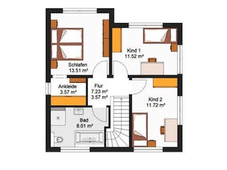 Massivhaus IL-7-115 von Elbe-Haus® Ost,  Grundriss 2