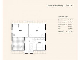 Massivhaus Jade 170 von Rostow Massivhaus, Grundriss 2