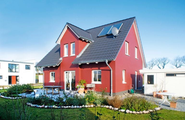 Massivhaus Johannes Gutenberg 135 von Stoll Haus Schlüsselfertig ab 190800€, Außenansicht 1