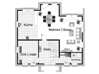 Massivhaus KAPITÄN von Kagebau,  Grundriss 2
