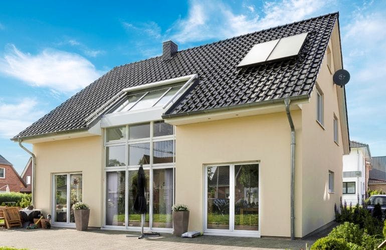 Massivhaus KIBITZHÖHE von Kagebau, Außenansicht 2